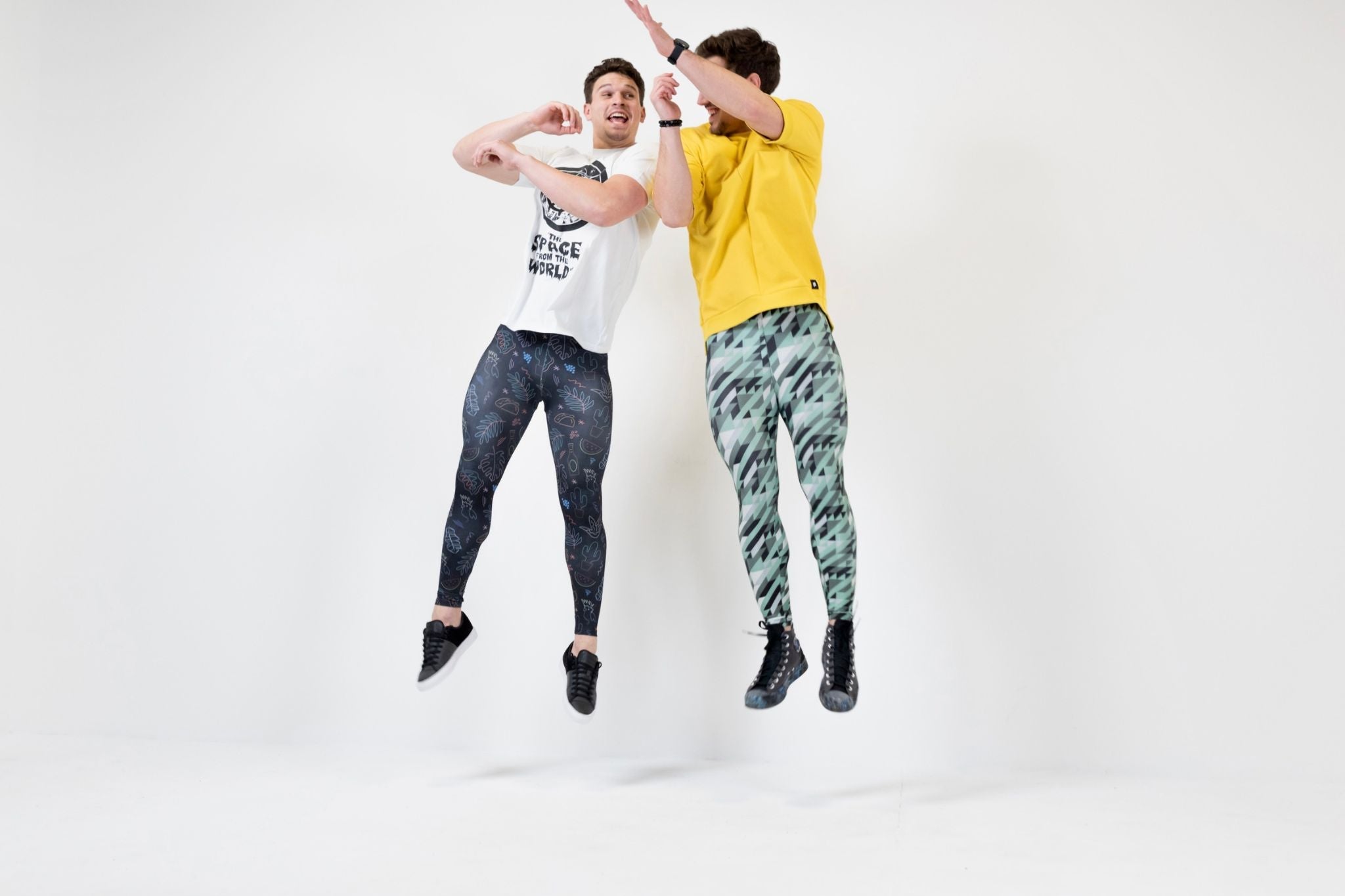 men wearing men's leggings