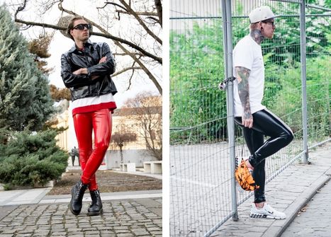 Fashion Forward: Metallic, Vinyl, and Wet-Look Leggings for Men