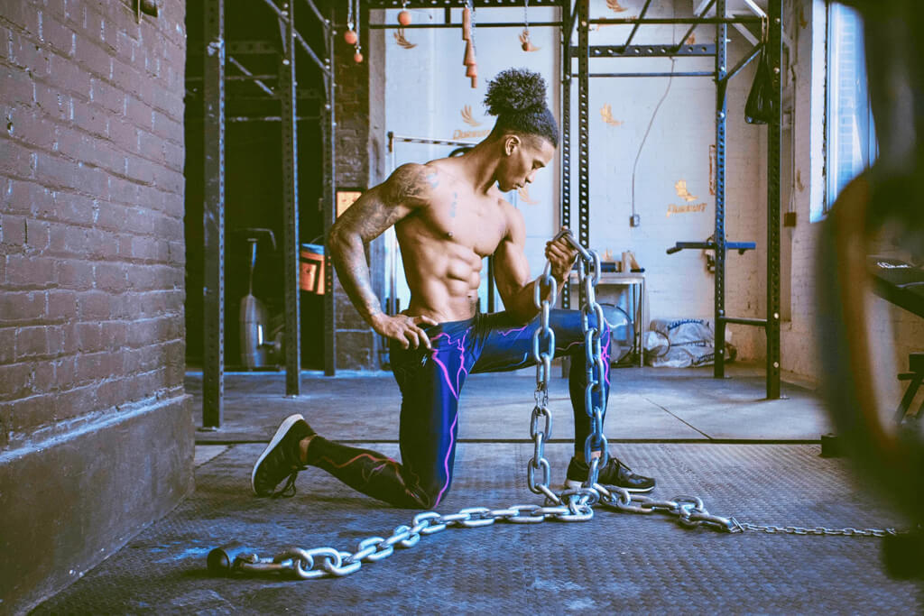 Performance Range Man at gym wearing