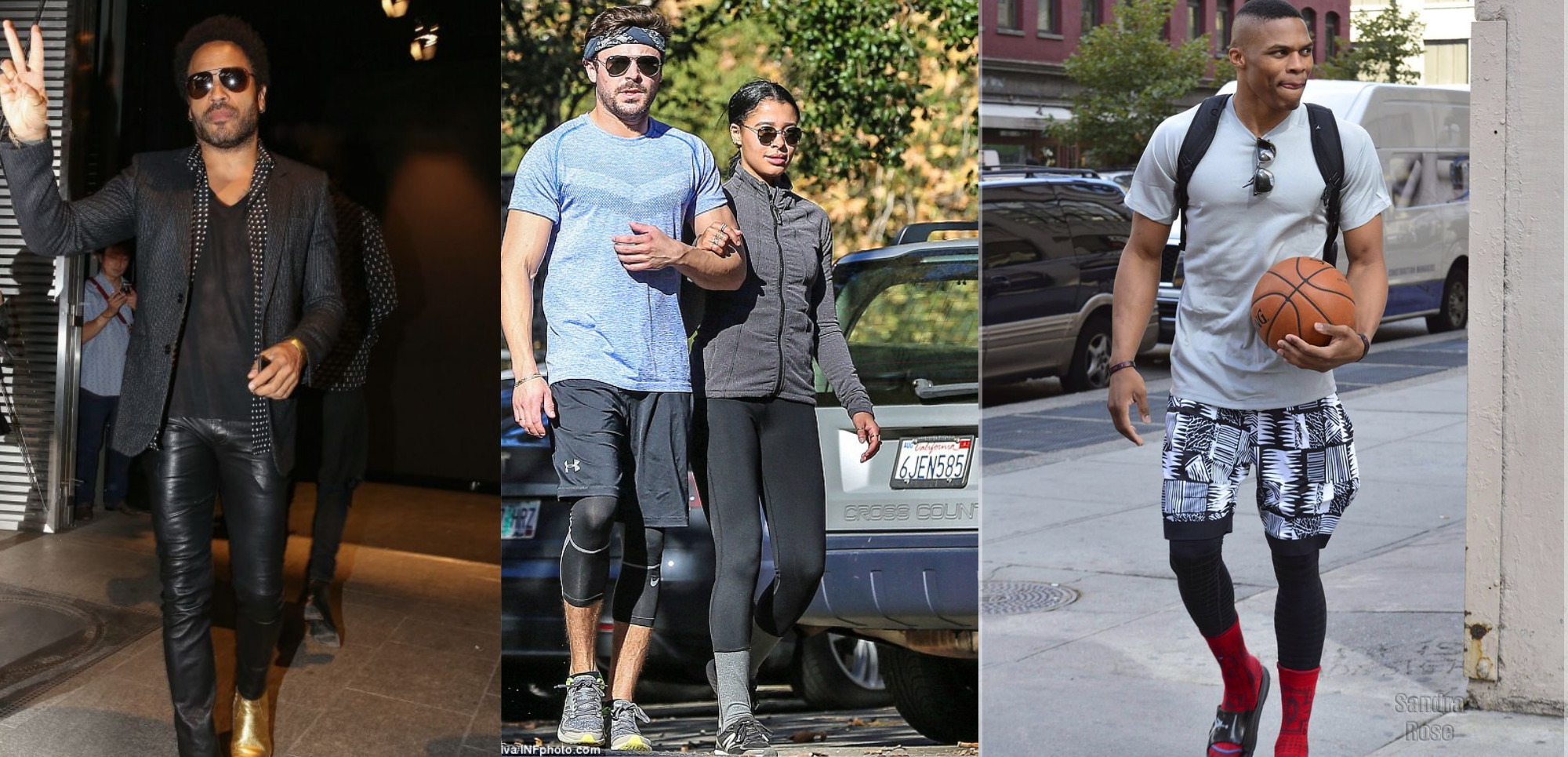 celebrities wearing meggings