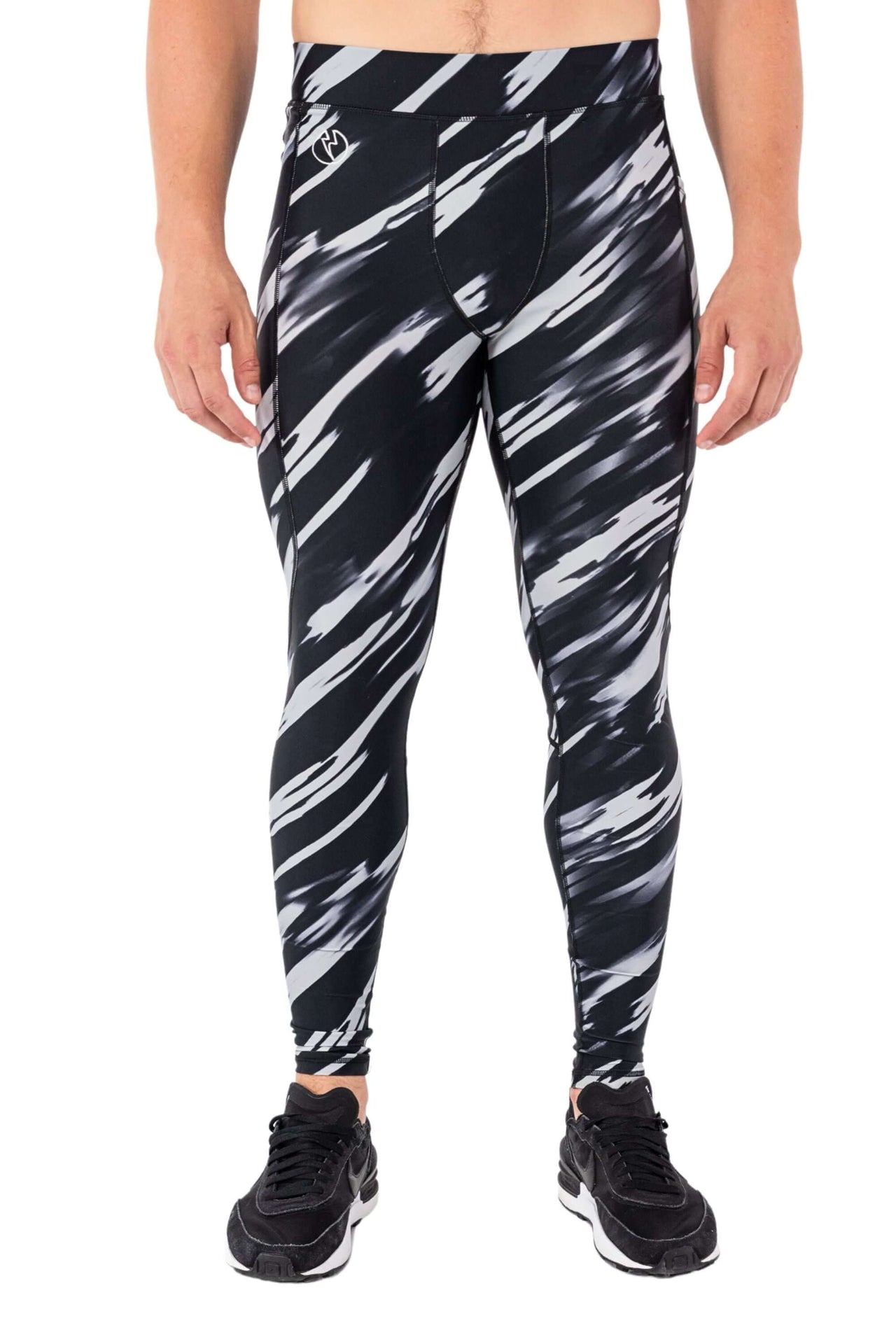 Shadow Men's Workout Leggings Black Gray Kapow Meggings