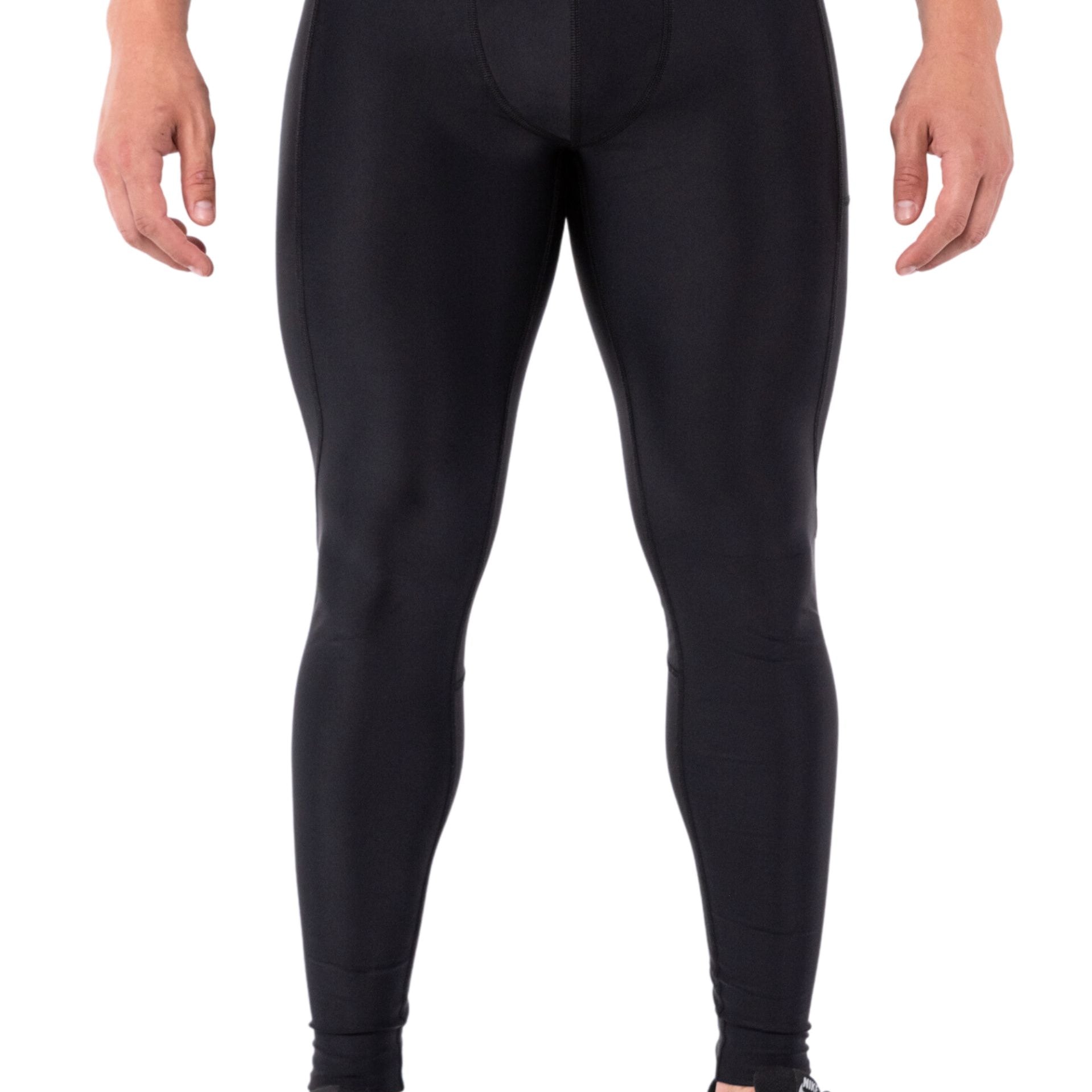 Midnight Black Meggings with Removable Crotch Pad - Kapow Meggings