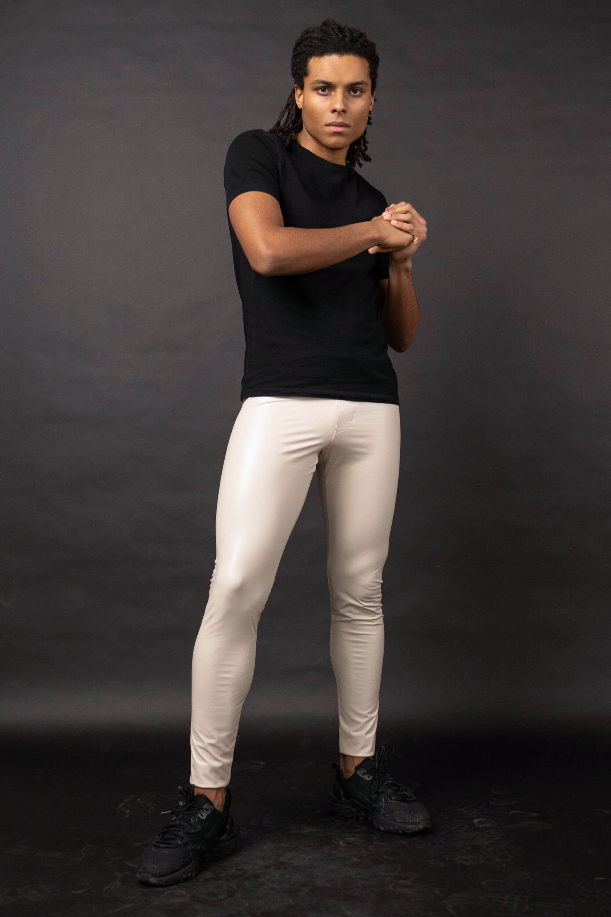 Palermo Faux Leather Leggings with black top