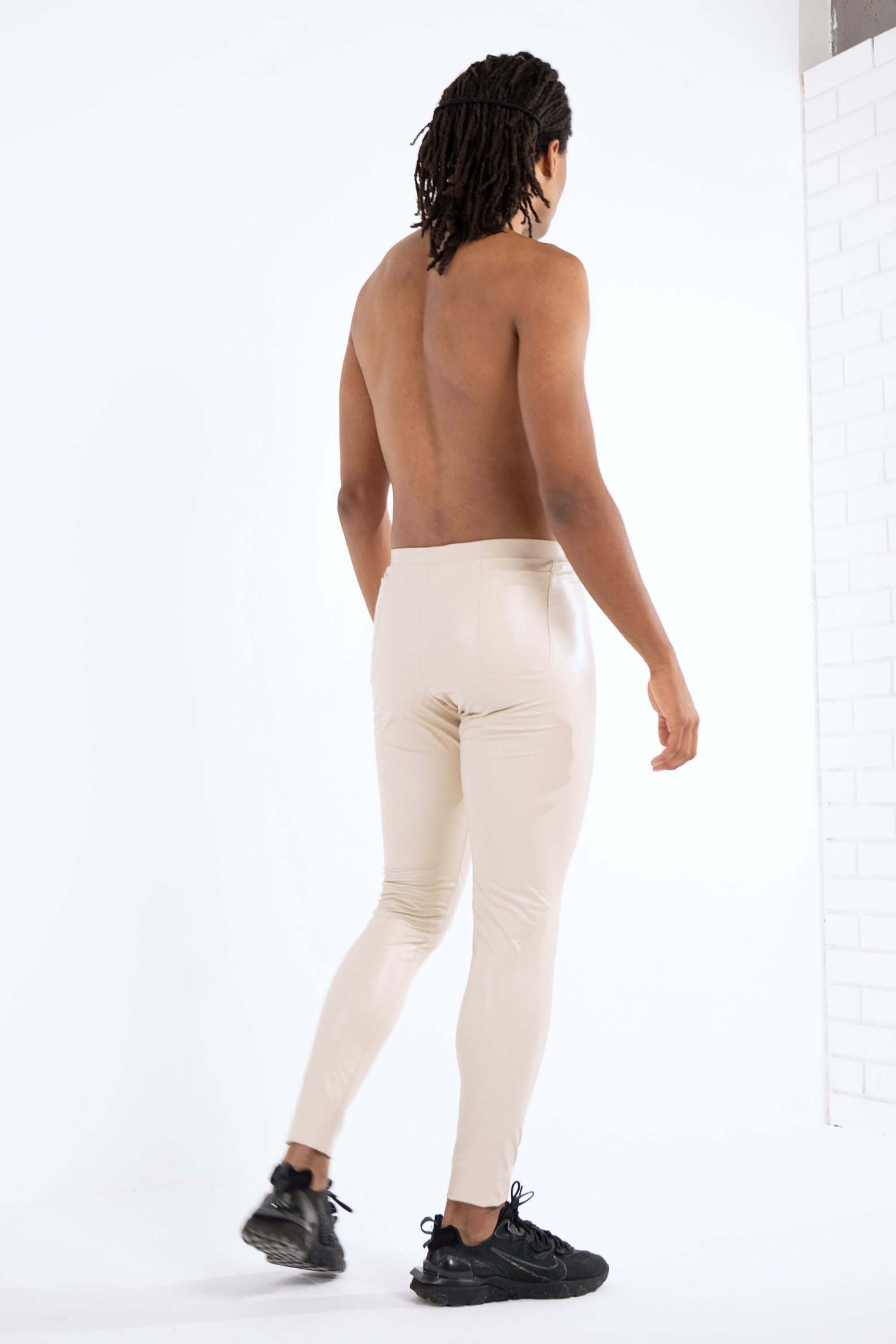 Palermo Faux Leather Leggings back angle