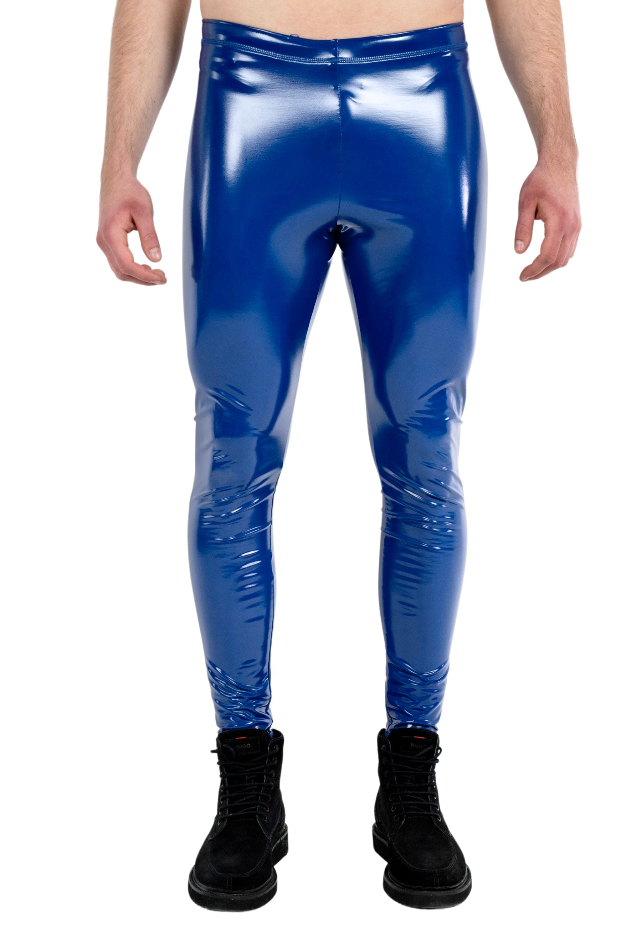 Billy Blue Vinyl Meggings - Kapow Meggings