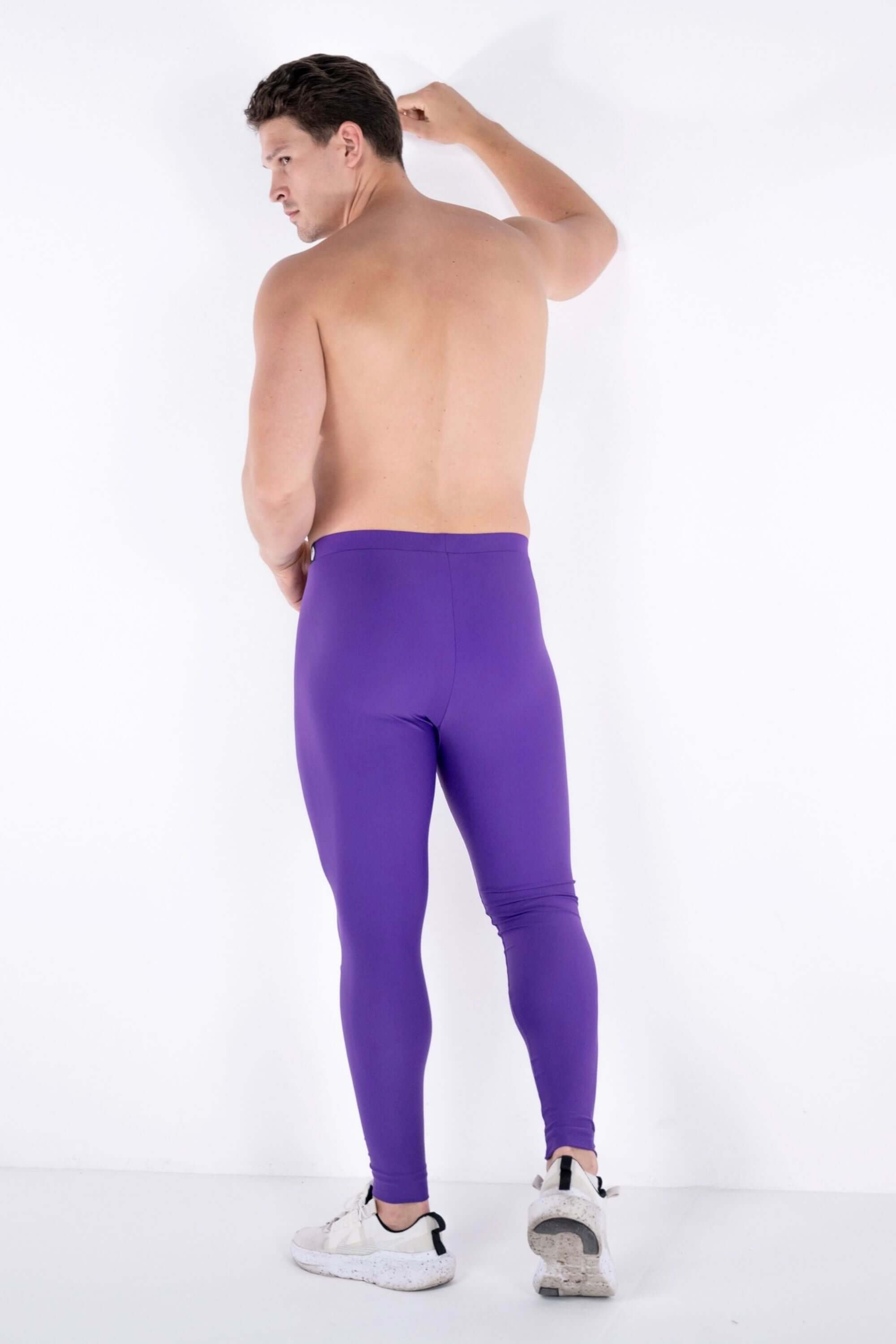 Core Purple Men's Leggings High Stretch Kapow Meggings