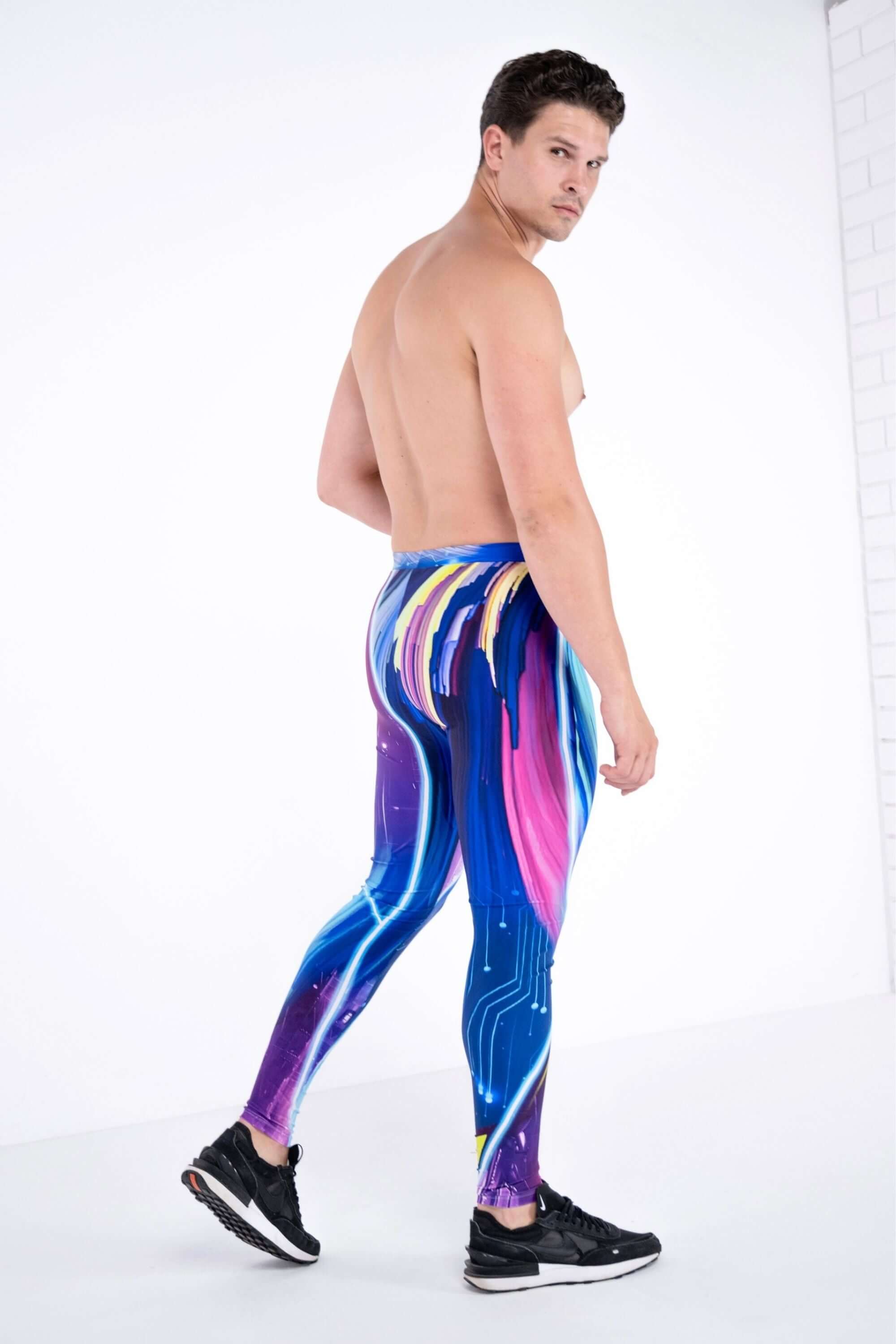 Men's orders Leggings, Muddy Rainbow