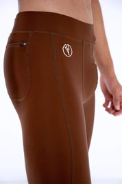 Mustang Brown Meggings with Removable Crotch Pad - Kapow Meggings