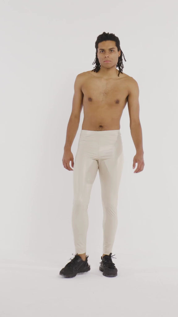 Palermo Faux Leather Leggings full body view