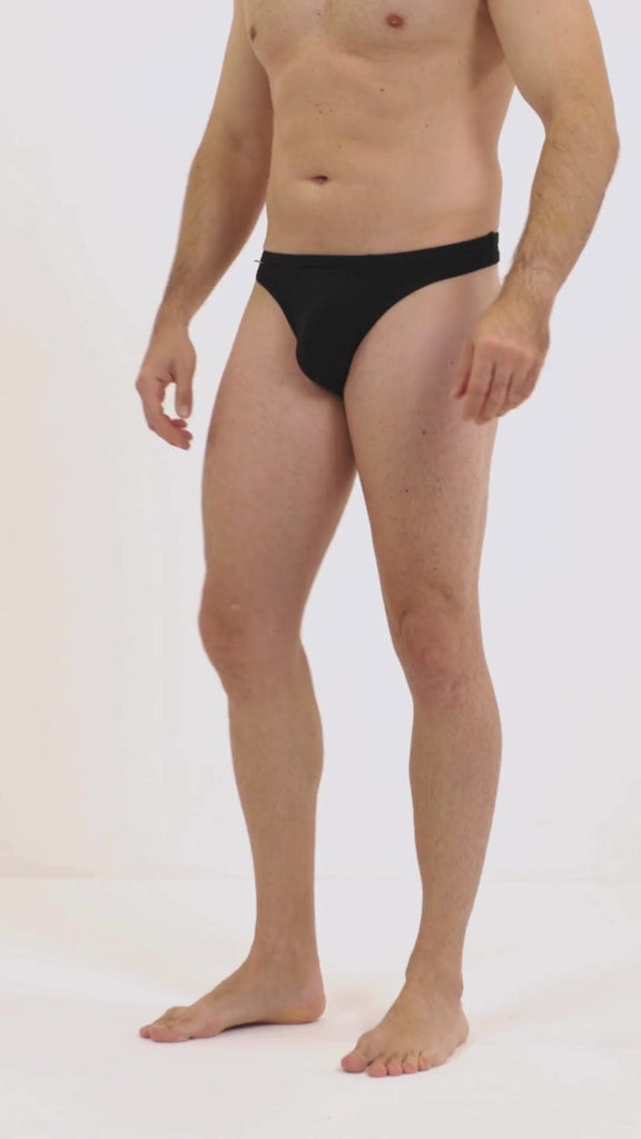 3 PACK Black Thong - Kapow Meggings