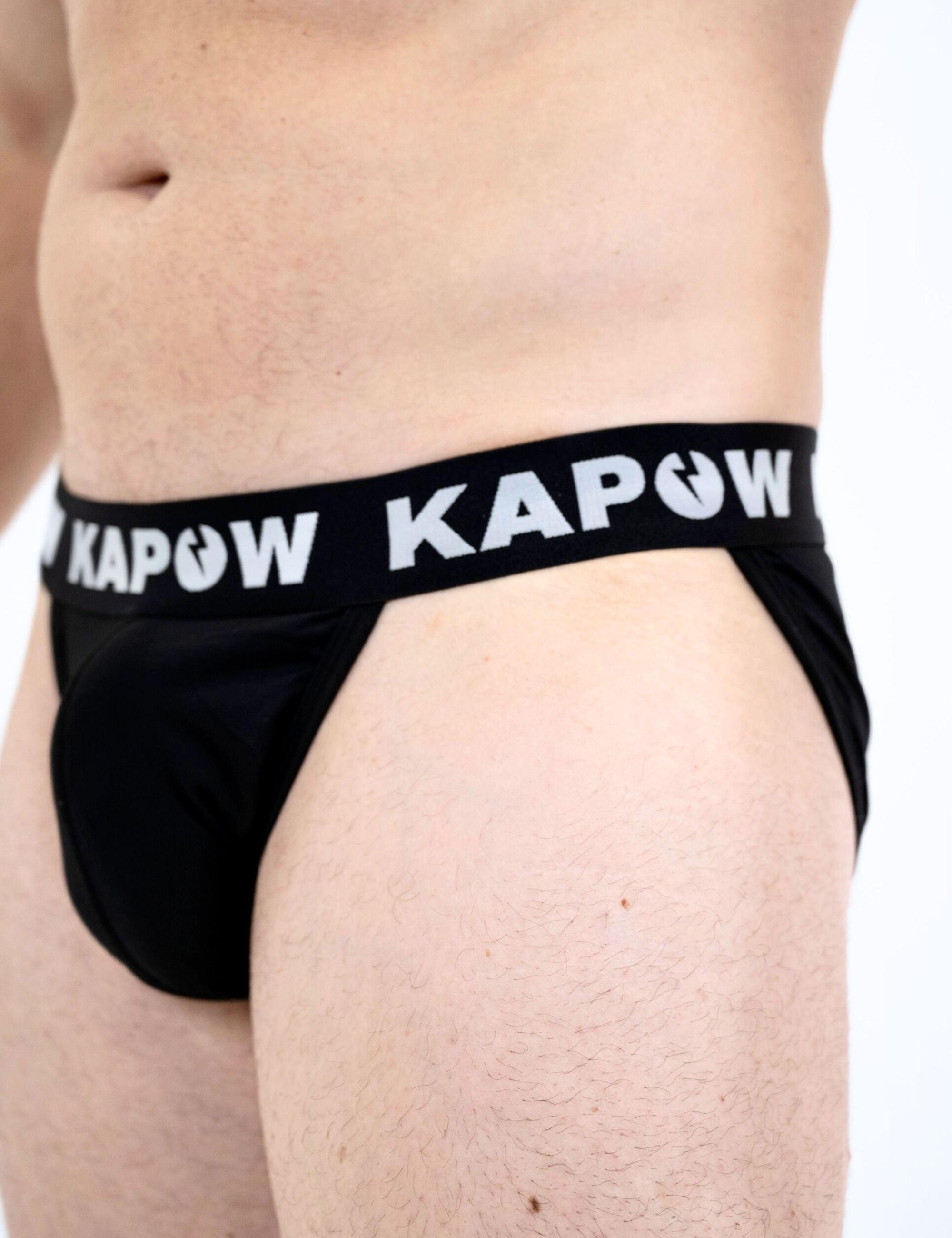 Black Tanga Brief - Kapow Meggings