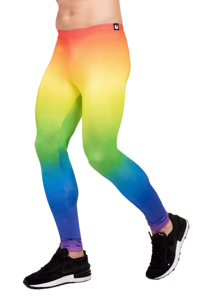 Men's Leggings, Off the Rainbow 2024 Grid