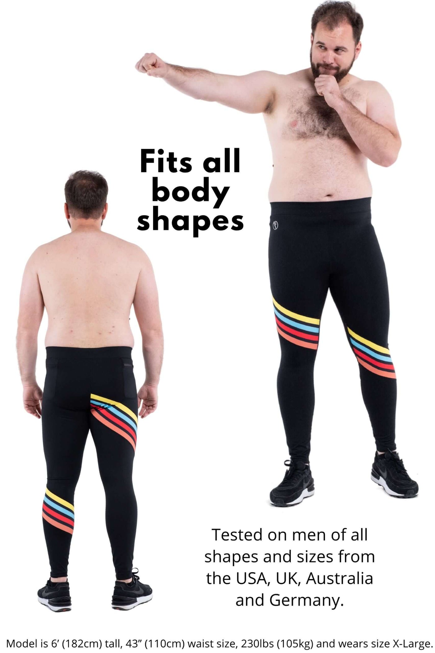 Speedline Performance PRO Men’s Leggings l Black l Kapow Meggings